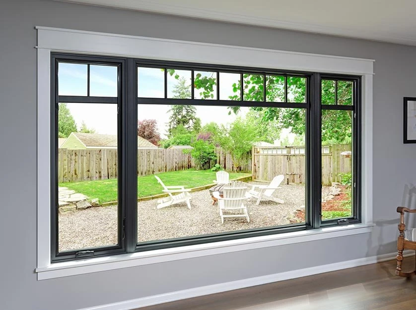 Same picture window perfectly clear and streak-free after professional cleaning